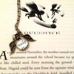 Harry Potter Quidditch Snitch Antiqued Bronze Book..