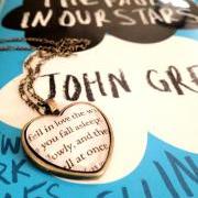  The Fault in Our Stars by John Green Antiqued Bronze Book Page Necklace