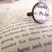 Looking for Alaska Alaska and Pudge Antiqued Bronze Adjustable Book Page Ring